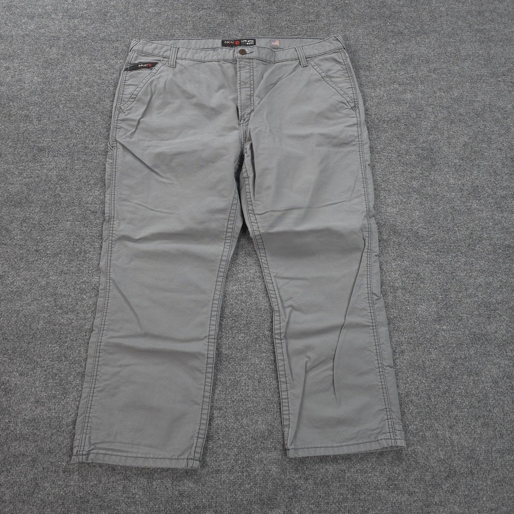 Ariat Pants Mens 44x30 Gray FR M4 Boot Flame Resistant Work Carpenter Relaxed